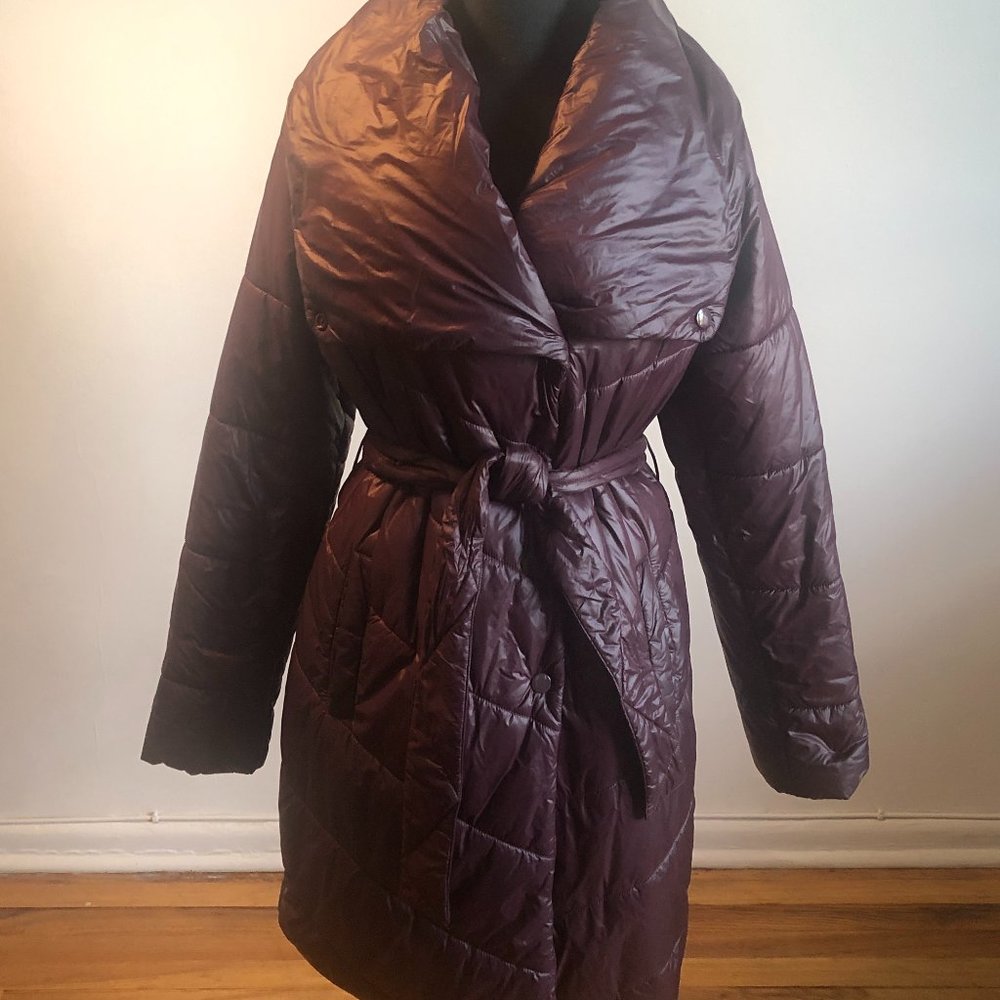 Kenneth Cole Belted Puffer